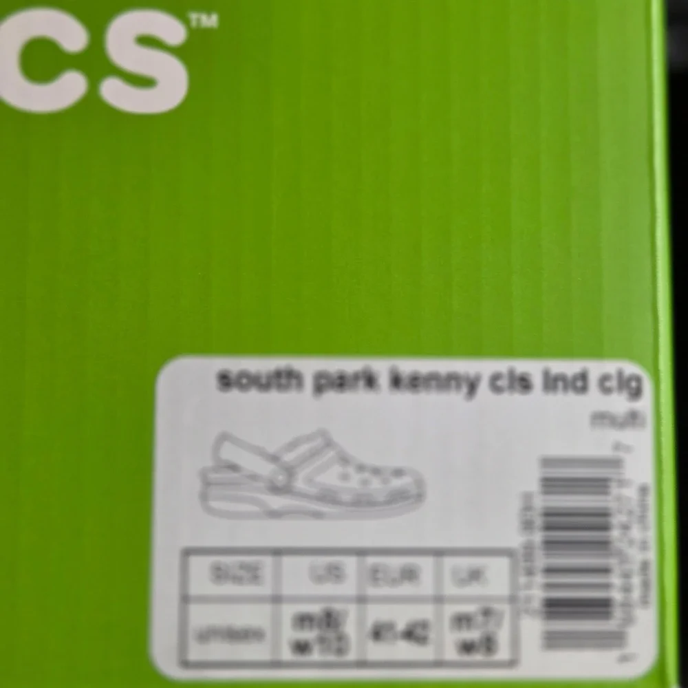 Crocs South Park Kenny Classic Lined Clog Unisex M8 W10 Orange Faux Fur 211499